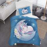 Pościel dla dzieci, Jednorożec Soft, mikrofibra Pościel - dzieci Naty Shop Jednorożec 135X200 cm