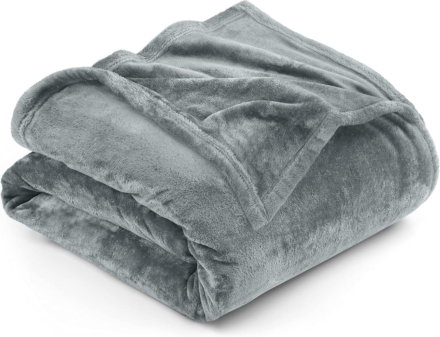 Pościel Utopia Przytulny koc polarowy [228X228 cm, szary] Miękki, lekki, ciepły i puszysty koc Wygodny i oddychający koc na rozkładaną sofę Sofa Łóżka i koce Besuche den Utopia Bedding-Store Szary jesion 200X150 cm