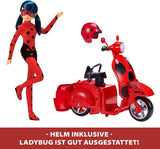 Bandai - Miraculous Ladybug - Cudowna hulajnoga Switch'n Go + 26 cm Biedronka Lucky Charm przegubowa lalka - P50668