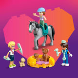 LEGO Friends Gabinet weterynaryjny dla koni i zwierząt domowych, zestaw do budowania i zabawy do pomysłowej zabawy w odgrywanie ról z 3 minifigurkami i 5 figurkami zwierząt, pomysł na prezent dla dziewczynek w wieku 7 lat 42651 Zestawy do budowania Besuche den LEGO-Store