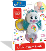 Clementoni 17778 - Grzechotka Little Unicorn - Sonaglio Neonato Con Massaggiagengive, Giocattolo Bambini 3 Mesi, Rafforza Le Capacità Motorie E Sensoriali - Made in Italy Jucarii Bebe Naty Shop