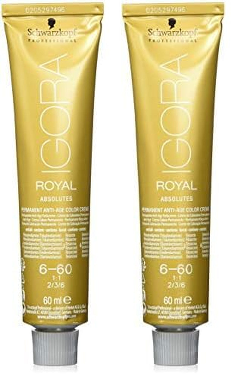 Igora Royal Absolute Age Blend Farba do włosów, 7-560 Średni złoty czekoladowy blond, 60ml Naty Shop Farba do włosów 6-60 Ciemny blond czekolada naturalna 60ml (2 sztuki w zestawie)
