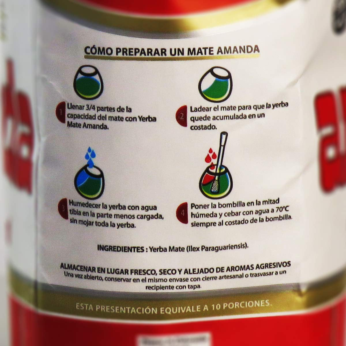 Elaborada Herbata Yerba Mate 500G | Tradycyjna herbata Mate | Herbata Yerba Mate Elaborada Con Palo Liście luzem 0,5 Kg