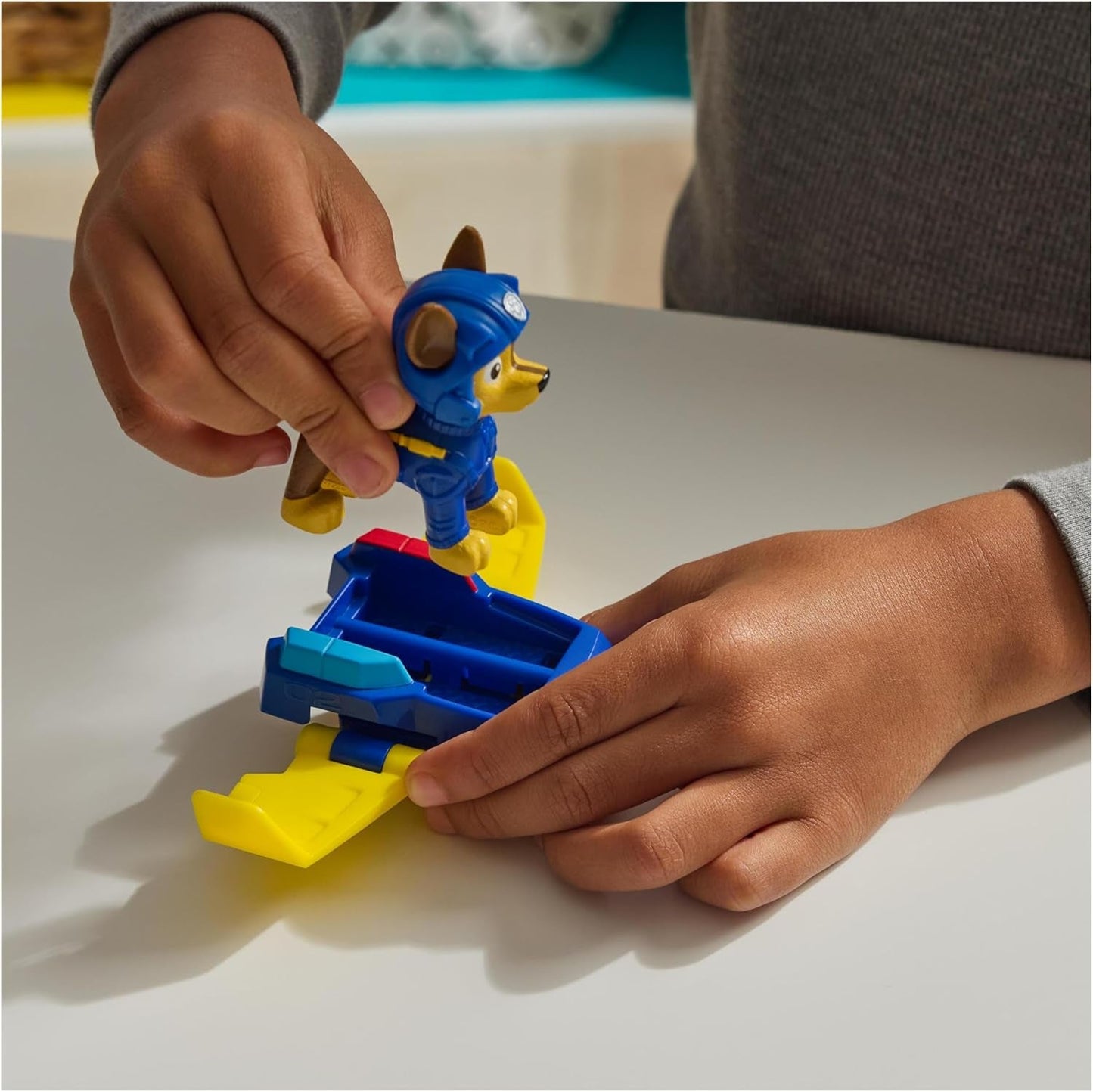 PAW PATROL Chase Action Pup Mini samolot ratowniczy ze składanymi skrzydłami Zabawka dla dzieci w wieku 3 lat Figurki Naty Shop