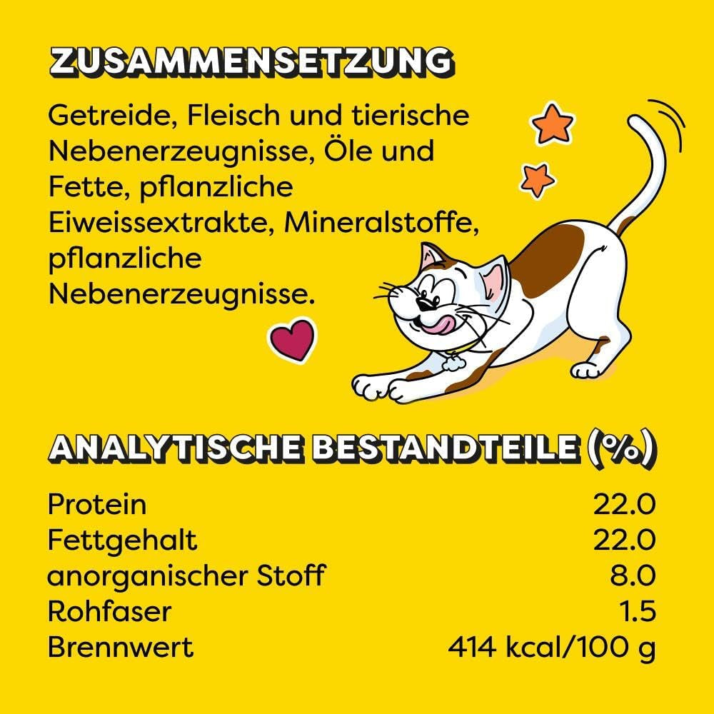 DREAMIES SHAKE UPS Multiwitaminowe przysmaki z owoców morza dla kotów w porcjowanych saszetkach - 55g (6 saszetek)