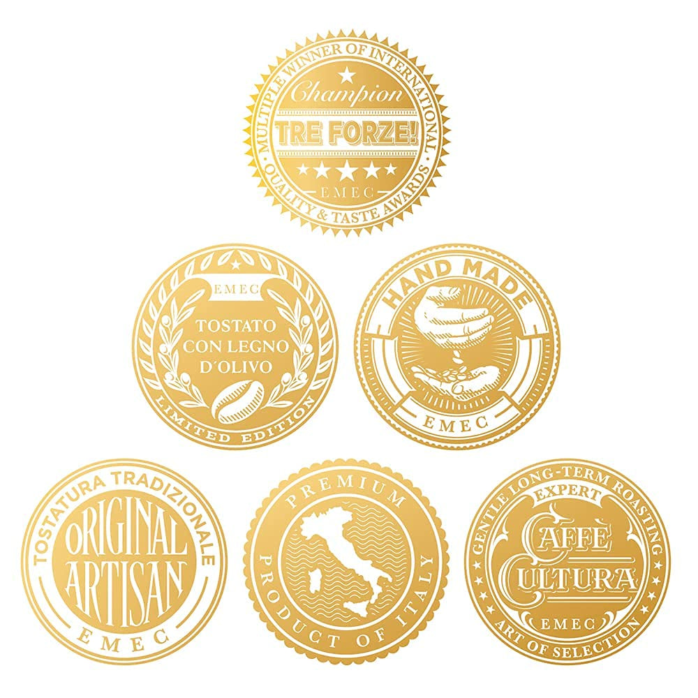 Espresso Caffè - 1kg Ziarna espresso Tradycyjna Röstung über Olivenholzfeuer In Handarbeit - Premium Kaffeebohnen für Vollautomat und Siebträger