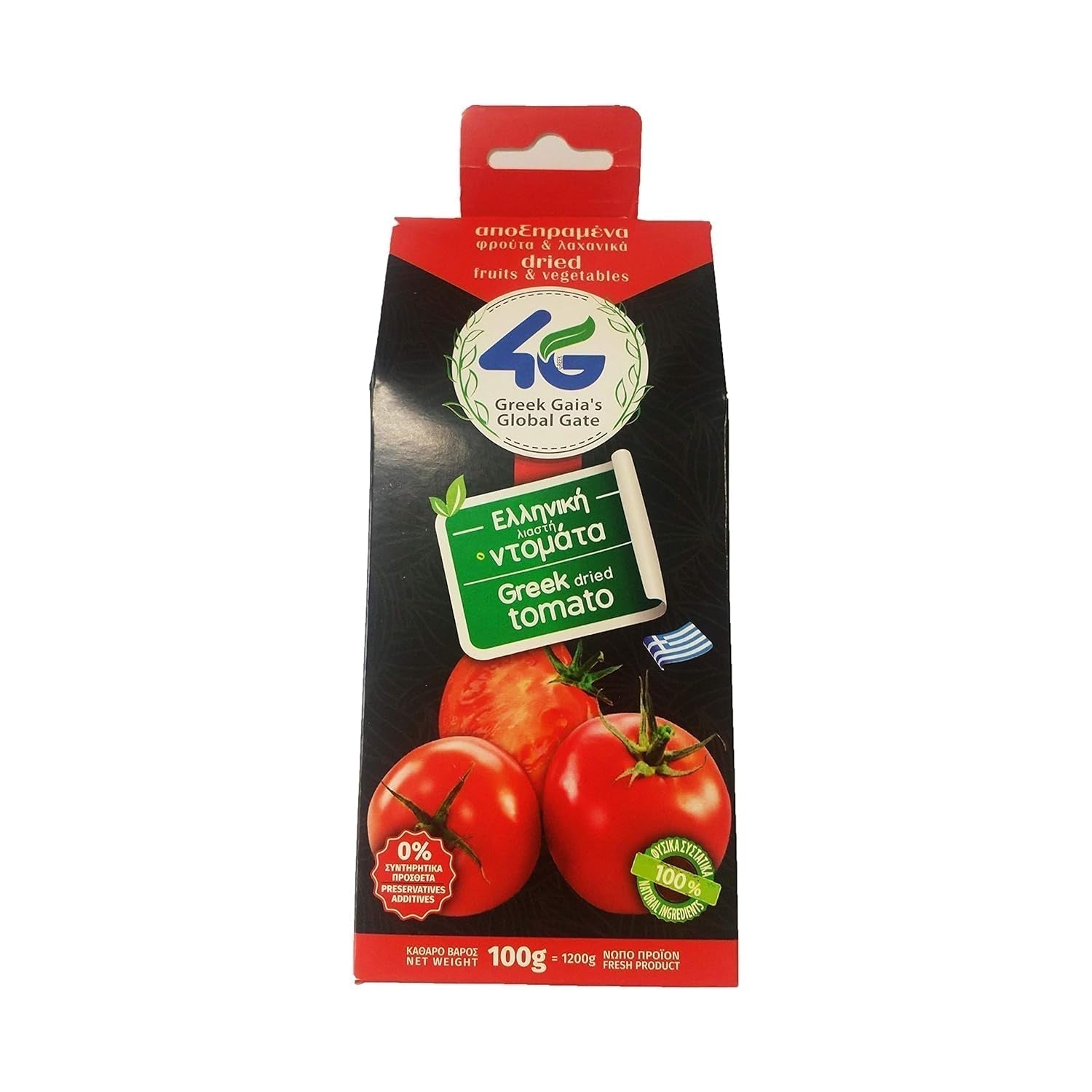 4G - suszone pomarańcze greckie, opakowanie 2 x 70 g (łącznie: 140 g) Produkty suszone Naty Shop Pomidory suszone