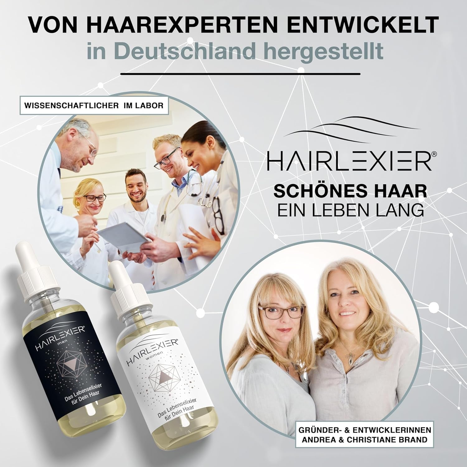 Hairlexier Hair Growth Remedy dla kobiet - Olejek do włosów rozmarynowy, Olejek rycynowy Olejek do włosów, Olejek lawendowy, Naturalne serum do włosów przeciw rozproszonemu wypadaniu włosów, Wspomaga wzrost włosów, Wegańskie i organiczne + Zeszyt ćwiczeń Pielęgnacja włosów Naty Shop