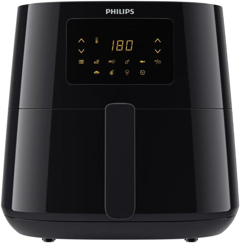 Philips 3000Er Airfryer XL - Technologia Rapid Air, smażenie do 90% mniej tłuszczu, pojemność 1,2 kg, 6,2 litra, ekran dotykowy Urządzenia Naty Shop Schwarz Brak połączenia bezprzewodowego 6,2 L