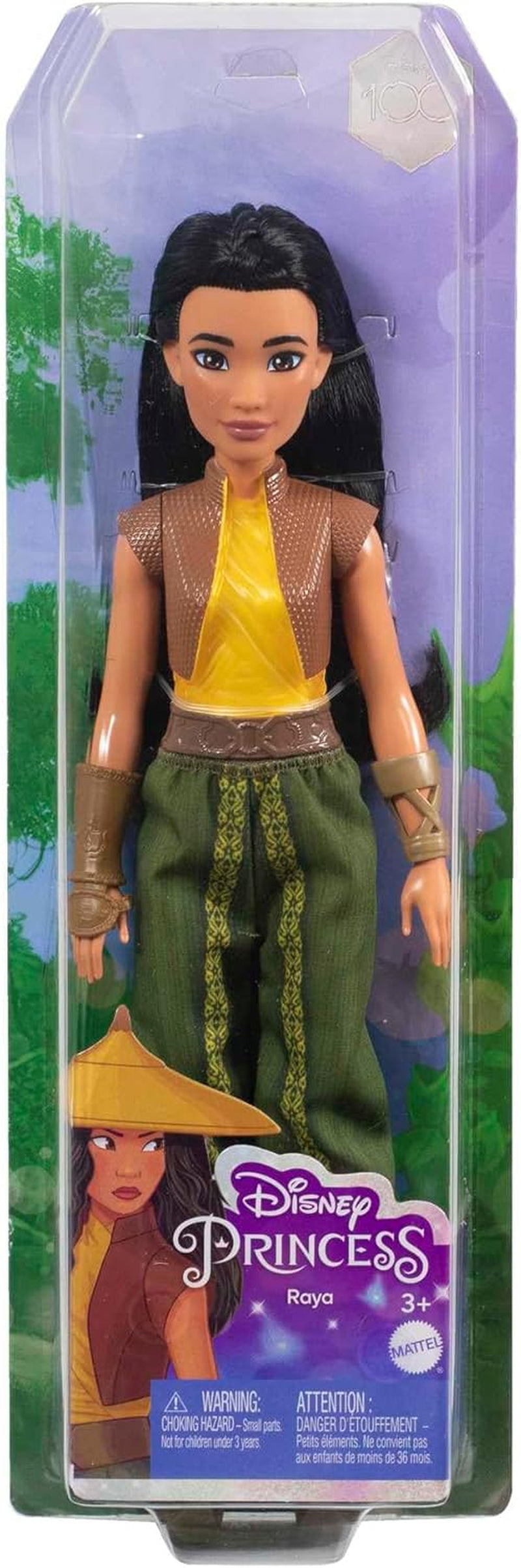Mattel Disney Zabawka Raya Przegubowa lalka z ubraniami i akcesoriami Prezent dla dzieci inspirowany filmami Disneya HLX22