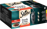 Sheba CATCARE Pouch Wet Fresh & Fine (Mięso) Kawałki w sosie dla dorosłych 50 g Opakowanie zbiorcze Standard