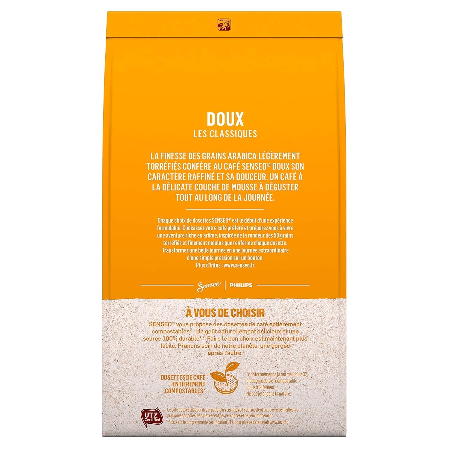 Podkładki Senseo Kaffeepads Doux Sanft 54