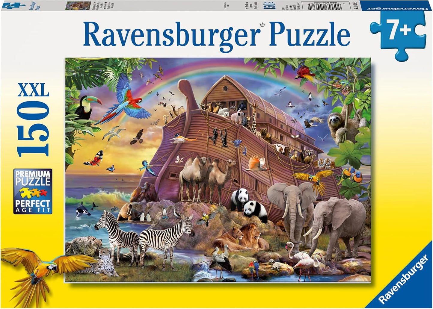 Puzzle dla dzieci Ravensburger - 10038 Unterwegs Mit Der Arche - Puzzle Arka Noego dla dzieci od 7 roku życia, zawierające 150 elementów w formacie XXL Puzzle Naty Shop Domyślny tytuł