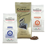 Caffè Corsini - Zestaw Aromatische Kaffeebohnen Der Perfekte Morgen, Ausgewählter Kaffee, 2x500g + 1Kg Zestaw Gesamtes 2Kg