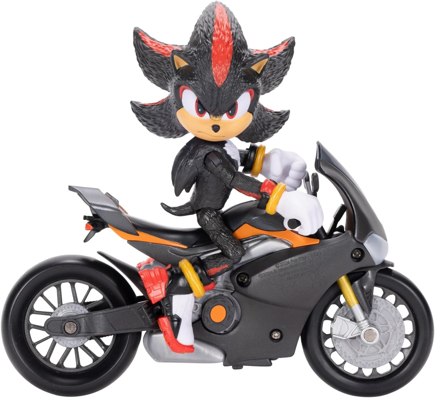 Sonic 3 The Movie Figurka cienia, 15 cm, ruchoma, w tym Shadow Mobile firmy Jakks Pacific, akustyczna, czarna Figurki Naty Shop Domyślny tytuł