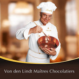 Lindt Czekoladowe Paluszki Ciemnej Czekolady LINDOR | 24 tabliczki czekolady x 37g | Z gładkim, rozpływającym się w ustach nadzieniem z ciemnej czekolady z zawartością 60% kakao | Prezent czekoladowy | Prezent czekoladowy | Opakowanie zbiorcze