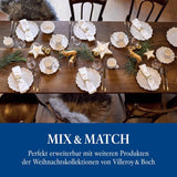 Villeroy & Boch Toy's Delight Royal Classic 12-częściowy zestaw naczyń obiadowych, można myć w zmywarce i używać w kuchence mikrofalowej, biały, talerze, zestaw naczyń obiadowych dla 4 osób, zastawa bożonarodzeniowa, zabawki, porcelana premium