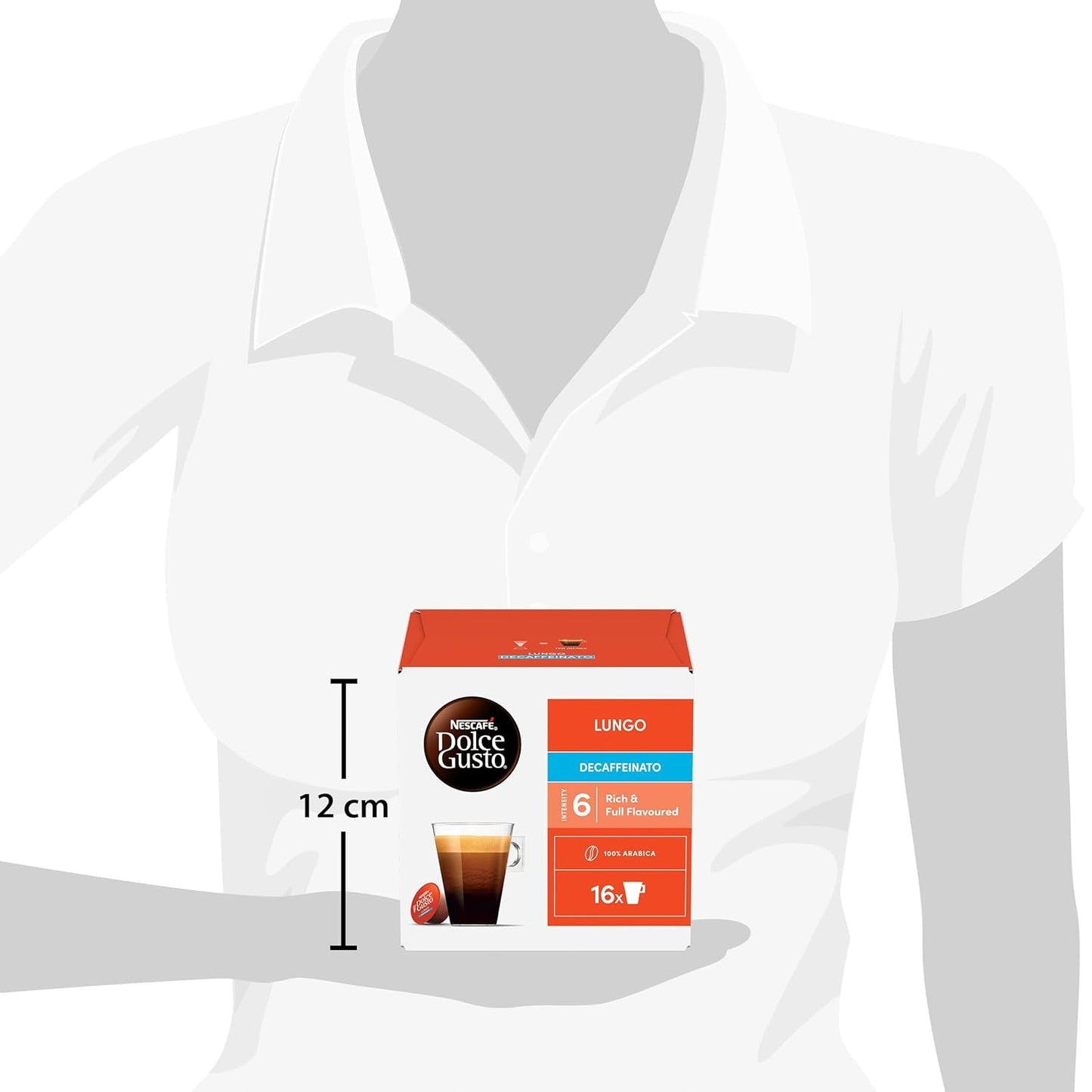NESCAFÉ DOLCE GUSTO Lungo Decaffeinato Kawa w kapsułkach 3-pak (kapsułki 3 x 16)