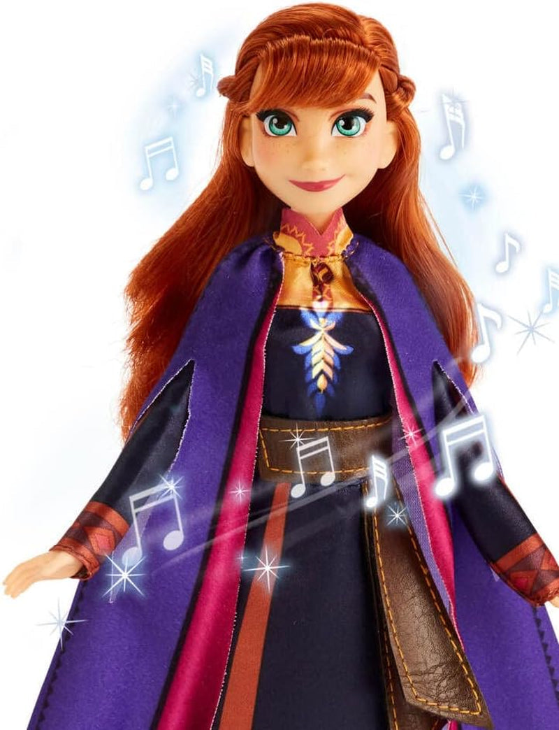 Disney Frozen 2 Frozen Anna Śpiewająca lalka muzyczna w fioletowej sukience Zabawka dla dzieci od 3 lat 57237830 Wielokolorowy