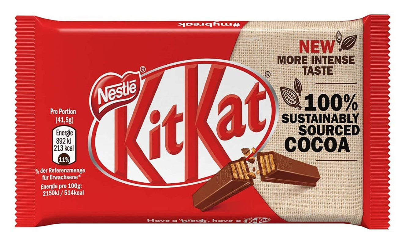 Klasyczne batoniki czekoladowe Nestlé, chrupiące batoniki waflowe z mlecznej czekolady, opakowanie 48 szt. (24 x 41,5 g)