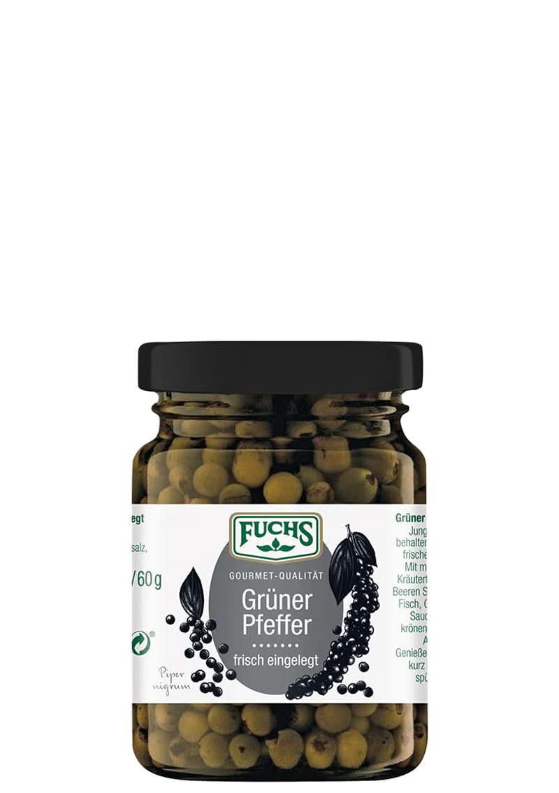 Słoik Fuchs Spices zielony pieprz, 100 gramów Condimente Naty Shop