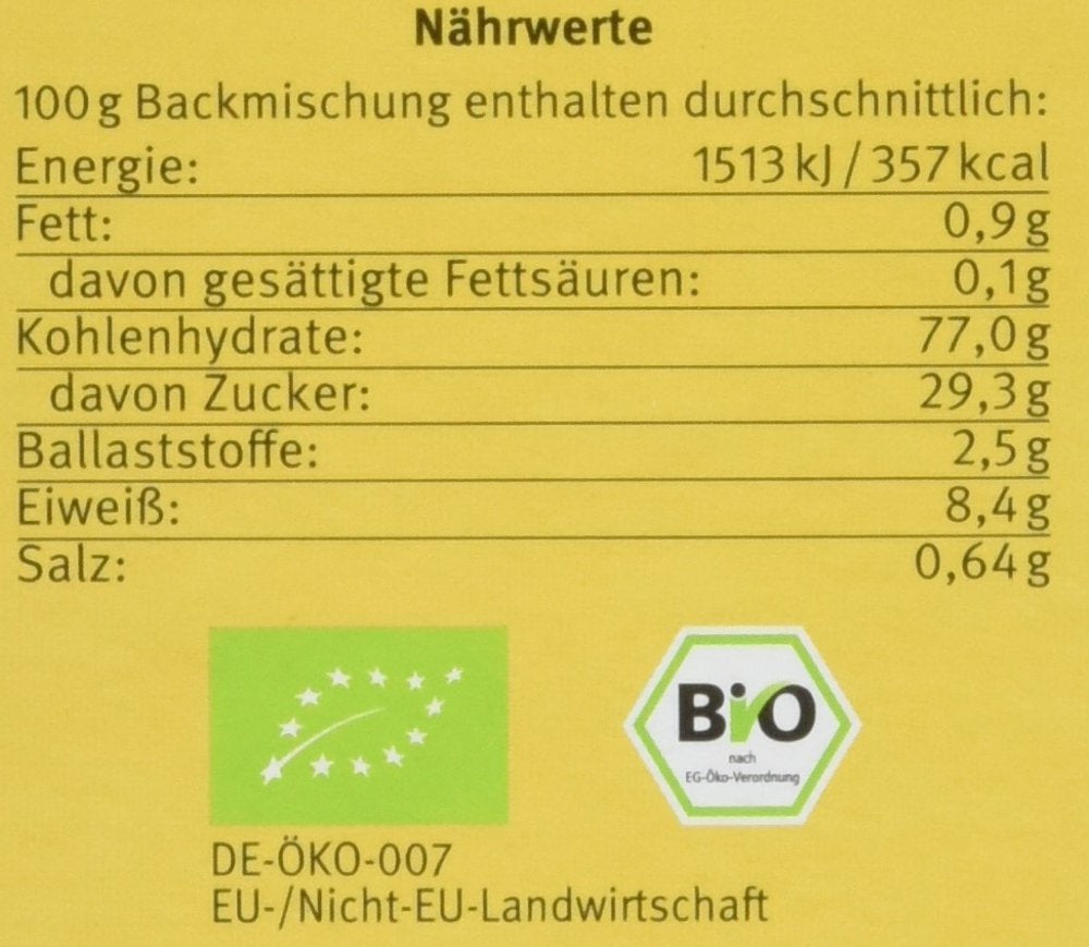 Demeter Bauck Hof Bio Dinkel Wafflen, 200 G Mieszanka do pieczenia i gotowania Naty Shop