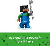 LEGO Minecraft Sad z kwiatami wiśni Zabawkowy ogród do zwiedzania ze Słoneczkiem, Wąchaczem, Zombie i Pszczołami Prezent dla graczy dla chłopców i dziewcząt w wieku 8 lat 21260 Zestawy do budowania Szukaj sklepu LEGO