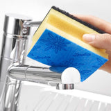 Vileda Glitzi, gąbka do mycia naczyń w kuchni, o działaniu antybakteryjnym, bardzo chłonna, opakowanie 18 szt. Naty Shop Kitchen Detergents