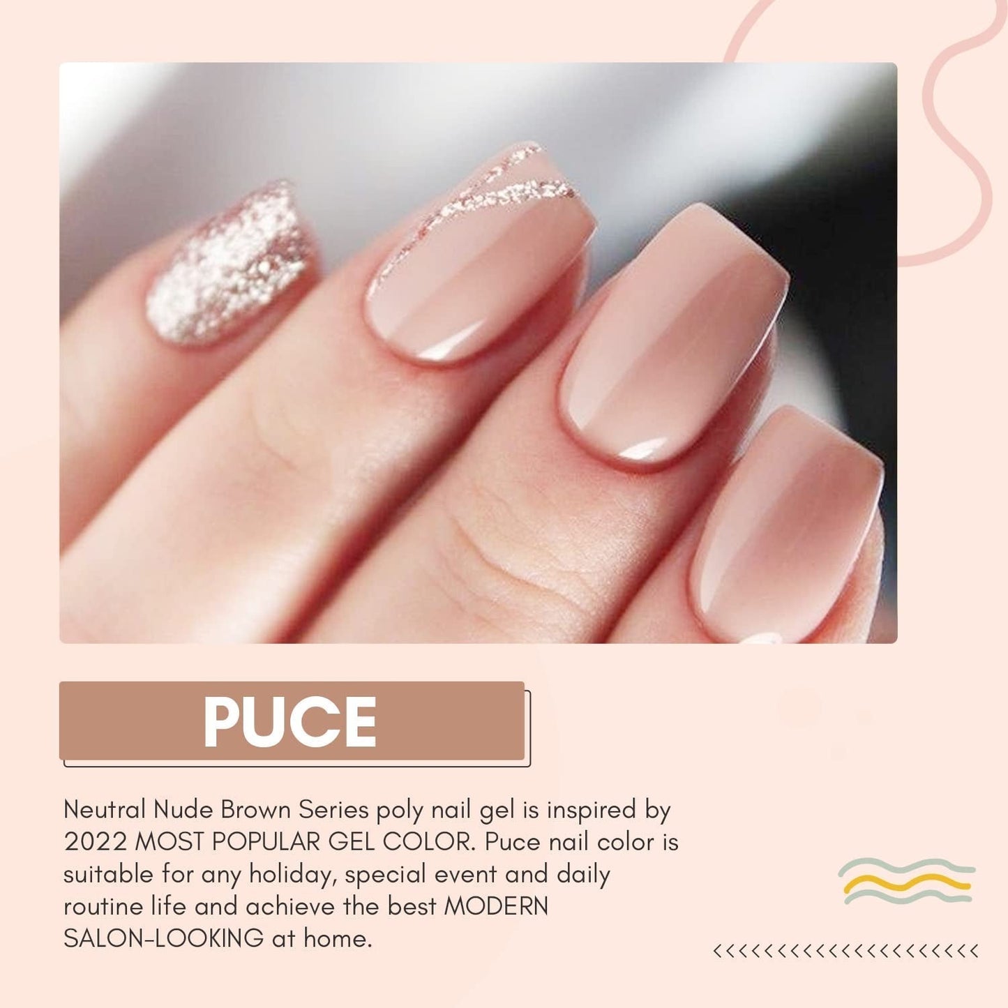 Makartt Poly Nail Extension Gel - Akrylowy żel przedłużający, Żel wzmacniający paznokcie, Ozdoba do paznokci, 50ml (fioletowy)