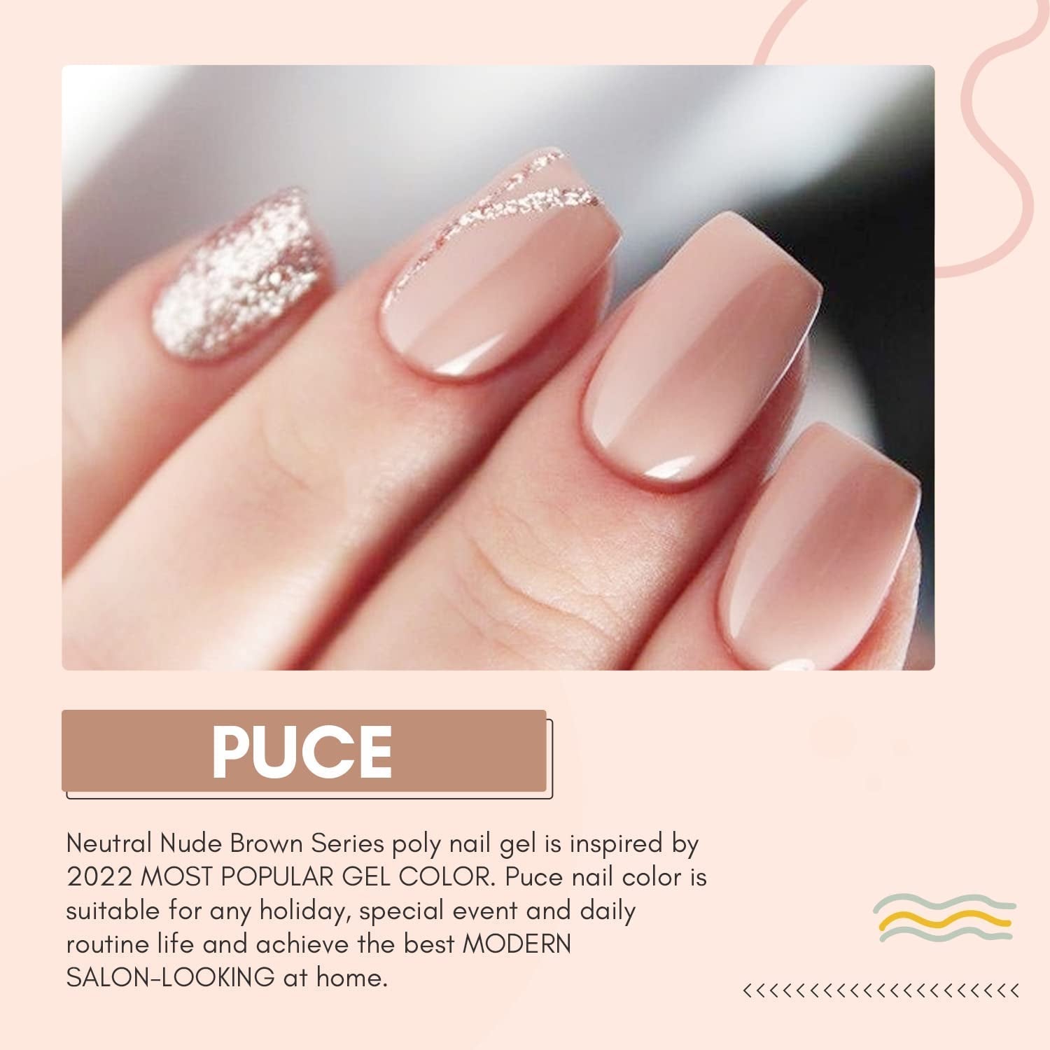Makartt Poly Nail Extension Gel - Akrylowy żel przedłużający, Żel wzmacniający paznokcie, Ozdoba do paznokci, 50ml (fioletowy)
