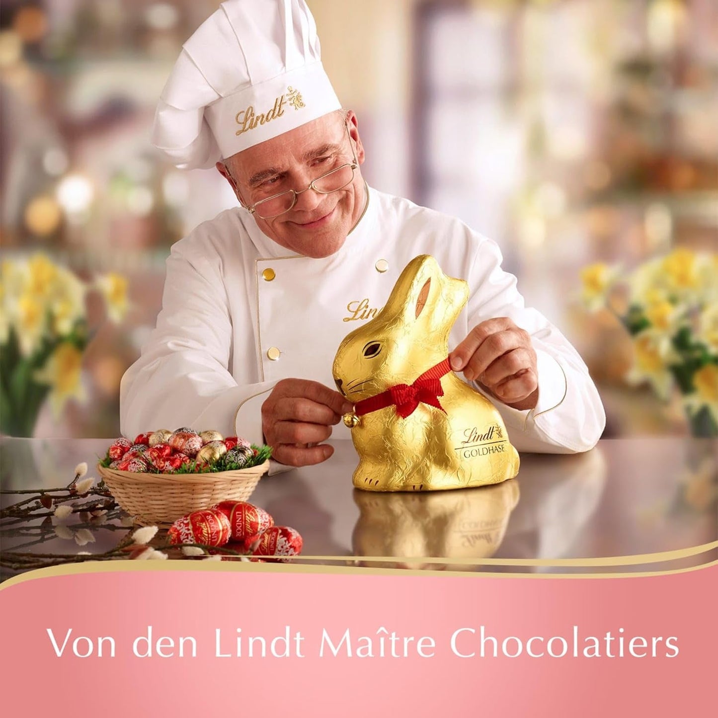 Mini Lindt Jajka z mlecznej czekolady do dekoracji czekoladowych | 2 torebki x 180g | Jajka premium z mlecznej czekolady, radośnie i kolorowo zapakowane na Wielkanoc w czterech kolorach | Czekolada Wielkanocna | Czekoladowy prezent