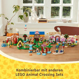 Zestaw LEGO Animal Crossing Nook's Shop i Sophie's House, kreatywna zabawka dla dzieci z 2 minifigurkami z serii gier wideo, prezent dla dziewcząt i chłopców od 7 lat 77050 Zestawy do budowania Besuche den LEGO-Store