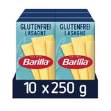 Barilla Pasta Bezglutenowa lasagne, przygotowana z pysznej kukurydzy i ryżu, idealna dla osób z celiakią lub nietolerancją glutenu, opakowanie 10 sztuk (10 x 250g)