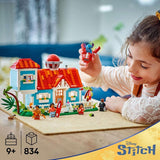 LEGO® Disney Dom na plaży z filmu „Lilo i Stich” — zabawka do zbudowania z 6 pokojami, obserwatorium, statkiem kosmicznym i 5 minifigurkami — prezent urodzinowy dla dziewcząt i chłopców w wieku powyżej 9 lat oraz fanów 43268 Zestawy konstrukcyjne Besuche den LEGO-Store