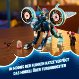 LEGO Dreamzzz Motocykl z kotem Zoey 2 w 1 prezent dla dzieci w wieku powyżej 7 lat Model zwierzęcia Zabawka z klocków konstrukcyjnych Motocykl Zestaw do zabawy fantasy dla chłopców i dziewcząt 71479 Zestawy do budowania Beuche den LEGO-Store