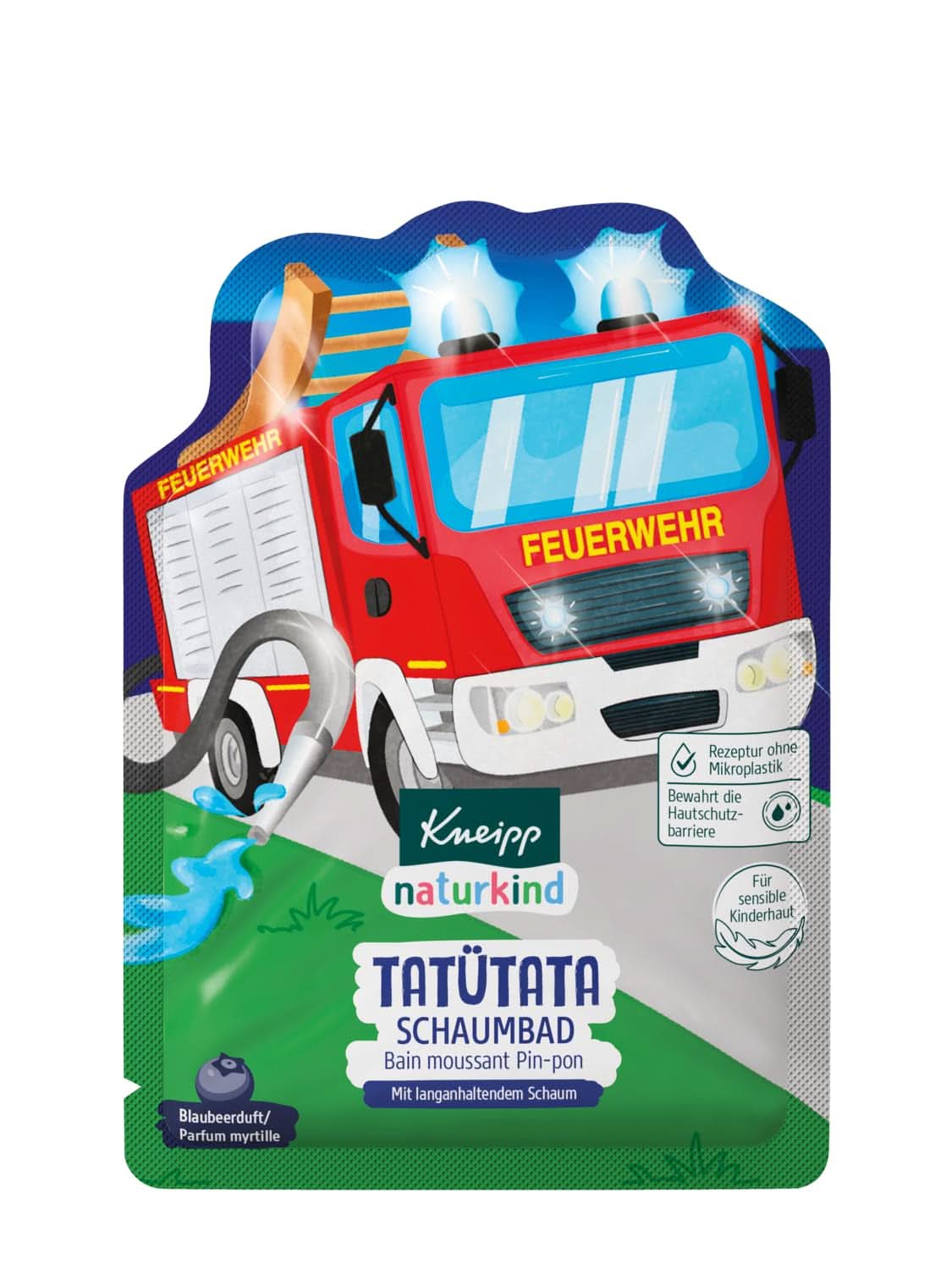 Kneipp Naturkind, dodatek do kąpieli z odżywczym olejkiem jojoba i naturalnym ekstraktem z jagód, owocowy aromat jagodowy, niebieska woda, 40 ml Prysznic i kąpiel Naty Shop
