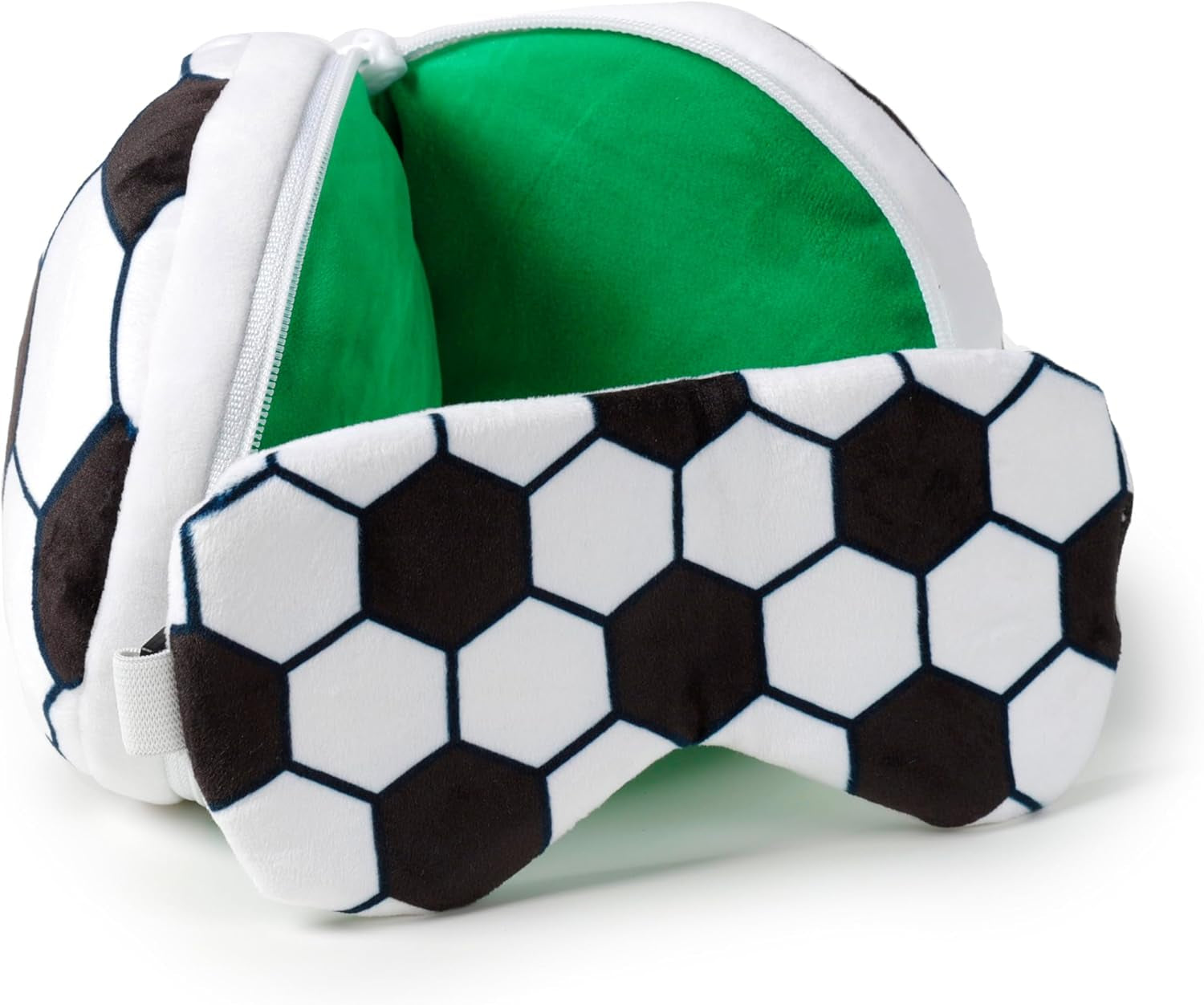 Poduszka podróżna z maską Relaxeazzz - Soccer Poduszki podróżne Naty Shop