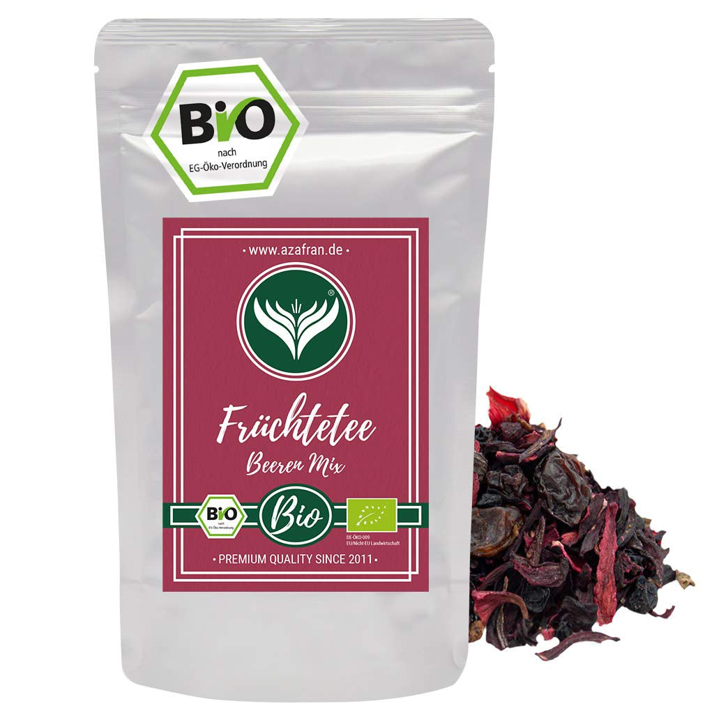 Azafran BIO Herbata owocowa Mieszanka czerwonych owoców 250 g