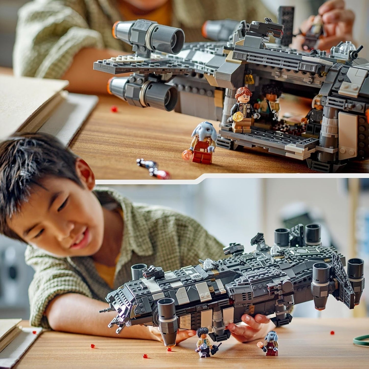 LEGO Star Wars: Skeleton Crew Onyx Cinder, zabawka ze statkiem kosmicznym do zbudowania i kolekcjonerska dla chłopców i dziewcząt z 5 postaciami, pomysł na prezent dla fanów od 10 lat 75374 Zestawy do budowania Besuche den LEGO-Store
