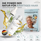 Hairlexier Hair Growth Remedy dla kobiet - Olejek do włosów rozmarynowy, Olejek rycynowy Olejek do włosów, Olejek lawendowy, Naturalne serum do włosów przeciw rozproszonemu wypadaniu włosów, Wspomaga wzrost włosów, Wegańskie i organiczne + Zeszyt ćwiczeń Pielęgnacja włosów Naty Shop