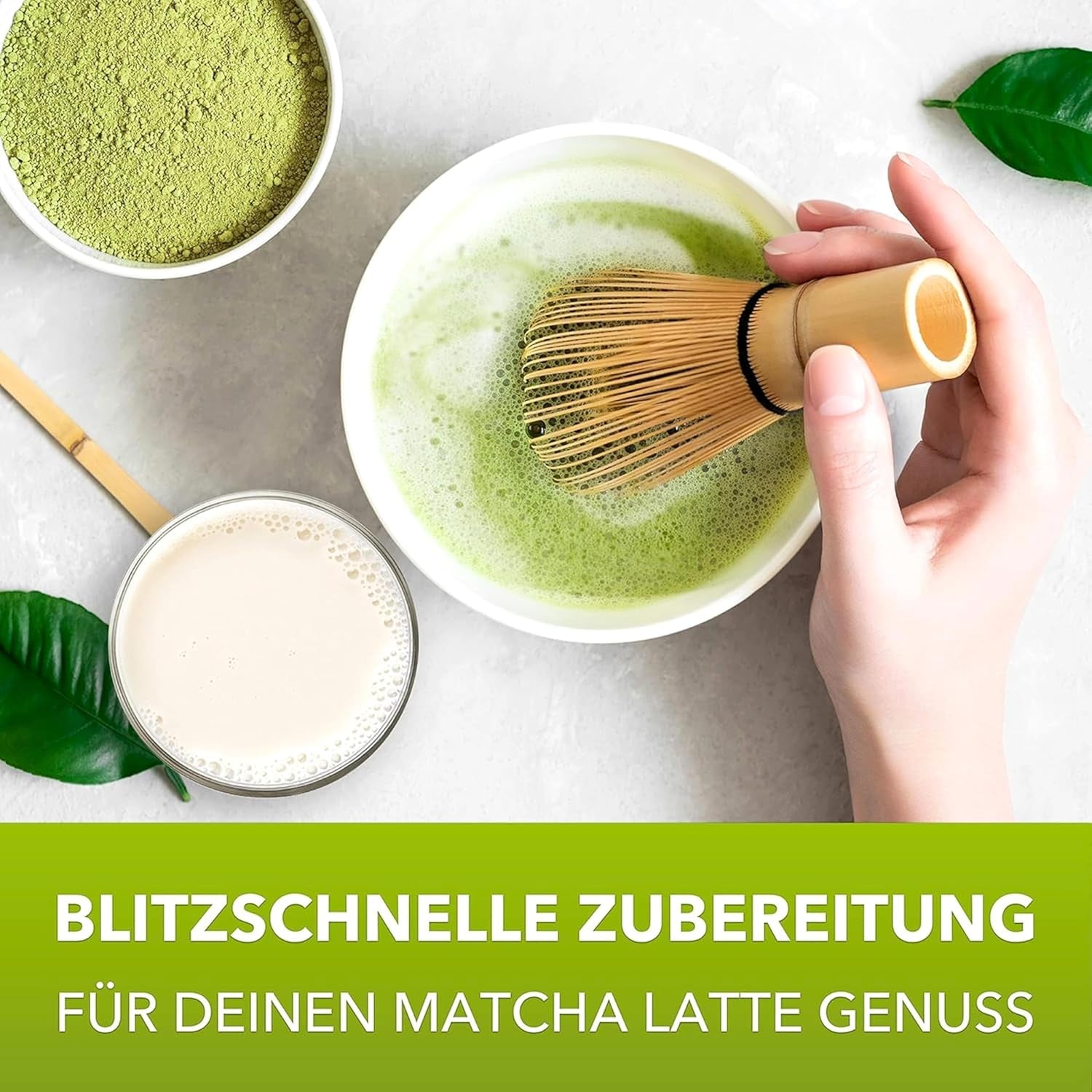Matchamagic - Organiczna matcha latte w proszku z Japonii z cukrem z kwiatów kokosa do pysznej herbaty