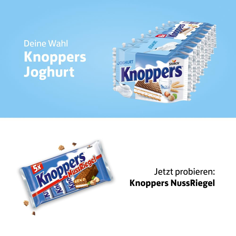 Jogurt – 4 x 200 g – Plasterki wafla nadziewane kremem jogurtowo-nugatowym, orzechami laskowymi i kakao