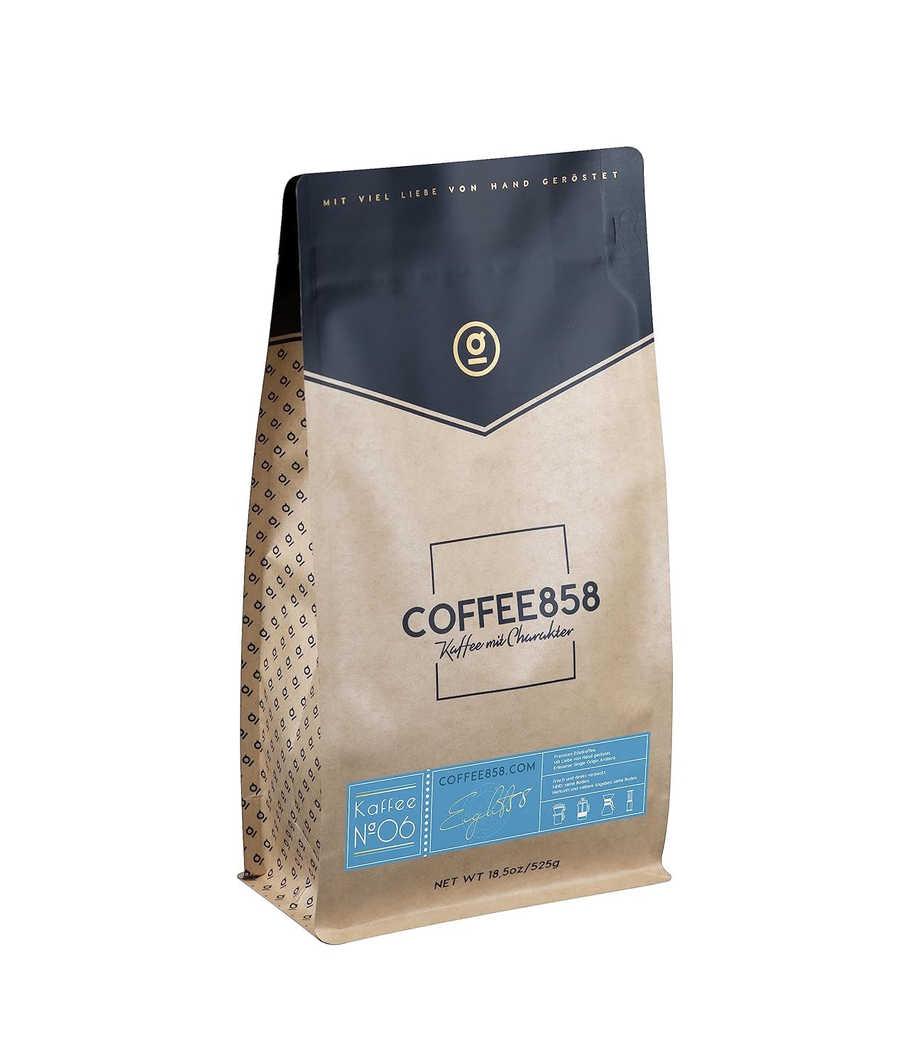 Kawa ziarnista z Gwatemali (nr 6) — najlepsza arabika pojedynczego pochodzenia firmy Coffee858 (525 g)