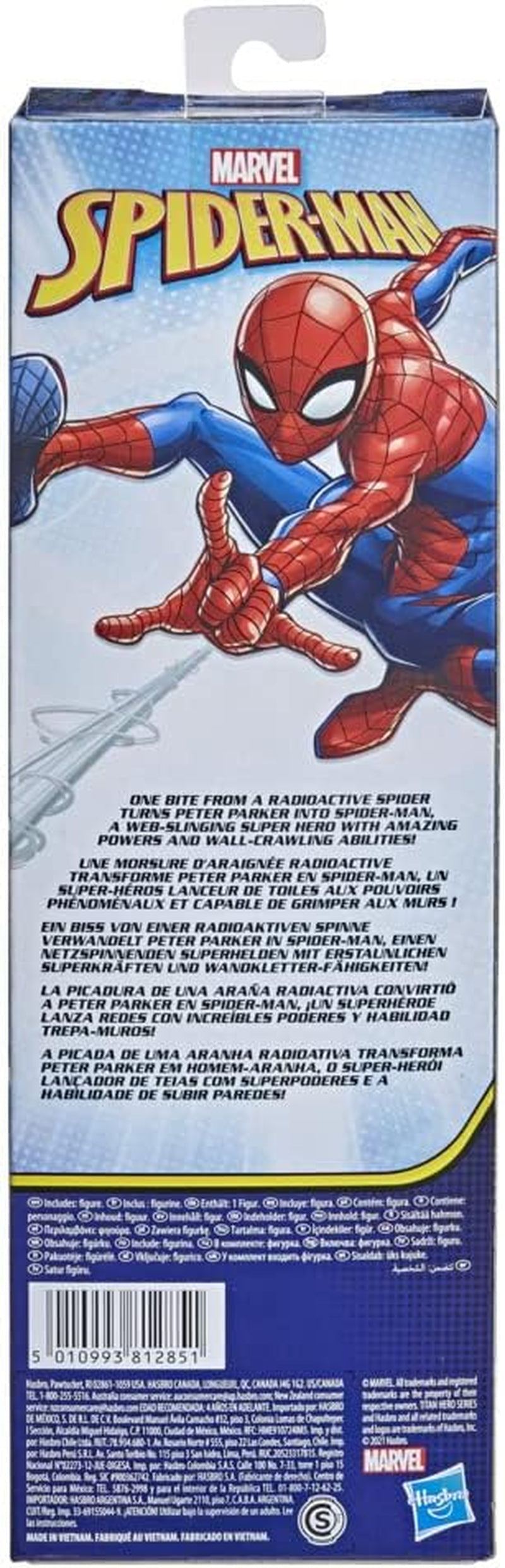 Marvel Titan Hero Series Spider-Man Figurka Superbohater o wysokości 30 cm z ruchomymi kończynami Kompatybilna z innymi zabawkami Spider-Mana Dla dzieci 5+ Figurki Naty Shop