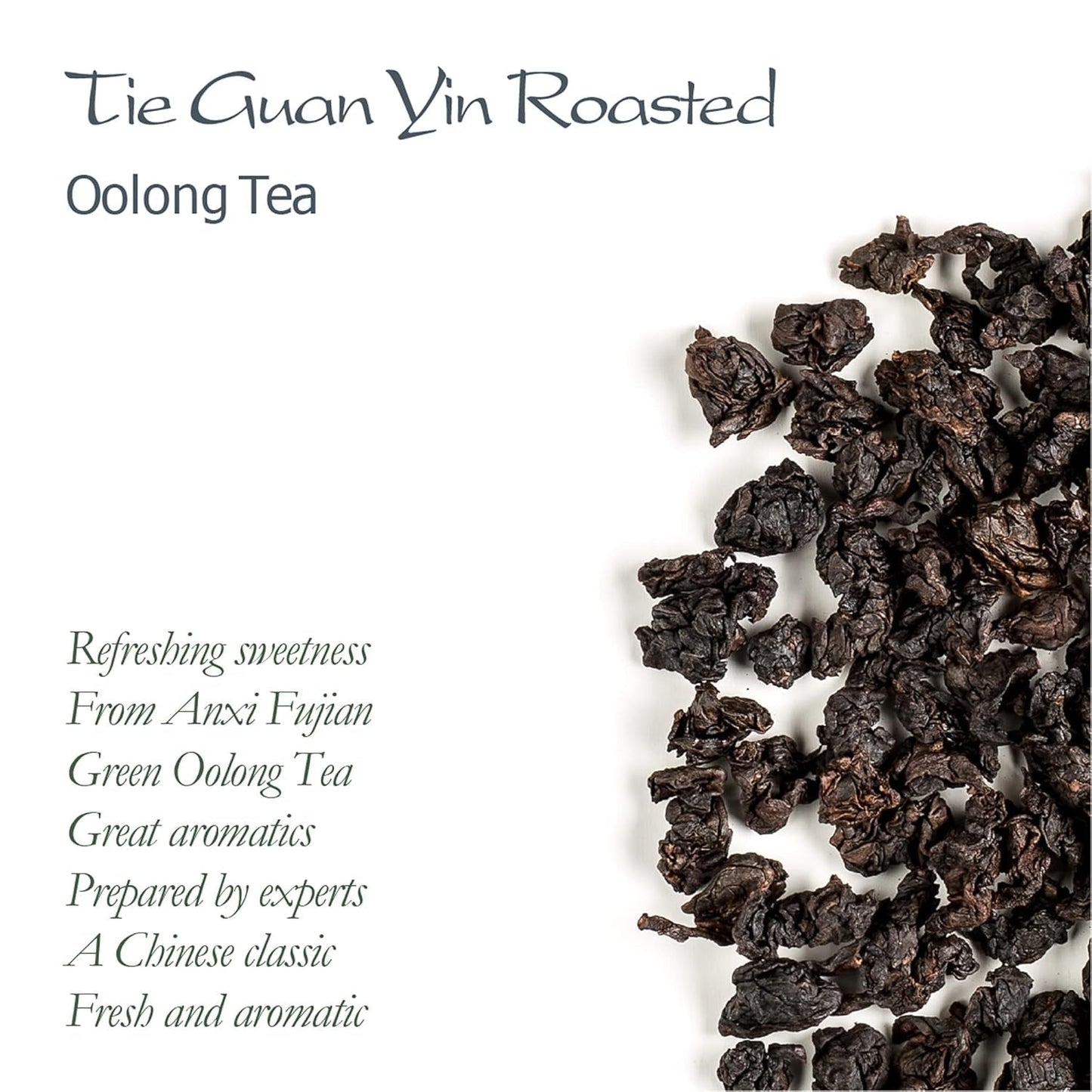Tie Guan Yin Herbata Oolong - Palona niebieska herbata Ti Kuan Yin Chiny - Chińska herbata Wu Long Tieguanyin - Niebieska herbata Olongh Herbata Olongo