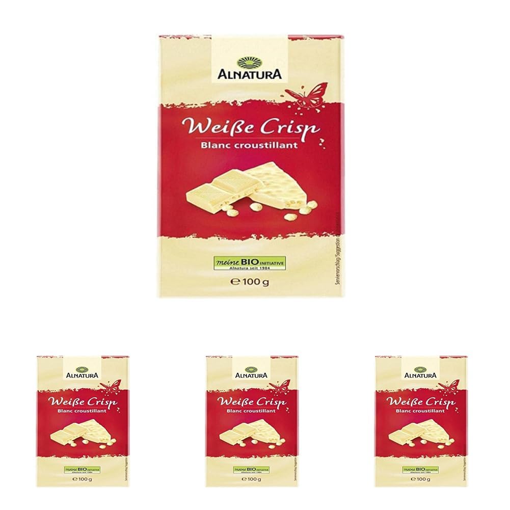 Alnatu Crispy White Chocolate - Biała Czekolada Z Chrupiącymi Kulkami Ryżowymi Bez Dodatku Lecytyny
