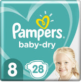 Pieluszki Pampers 81657566 Spodnie Baby-Dry, białe