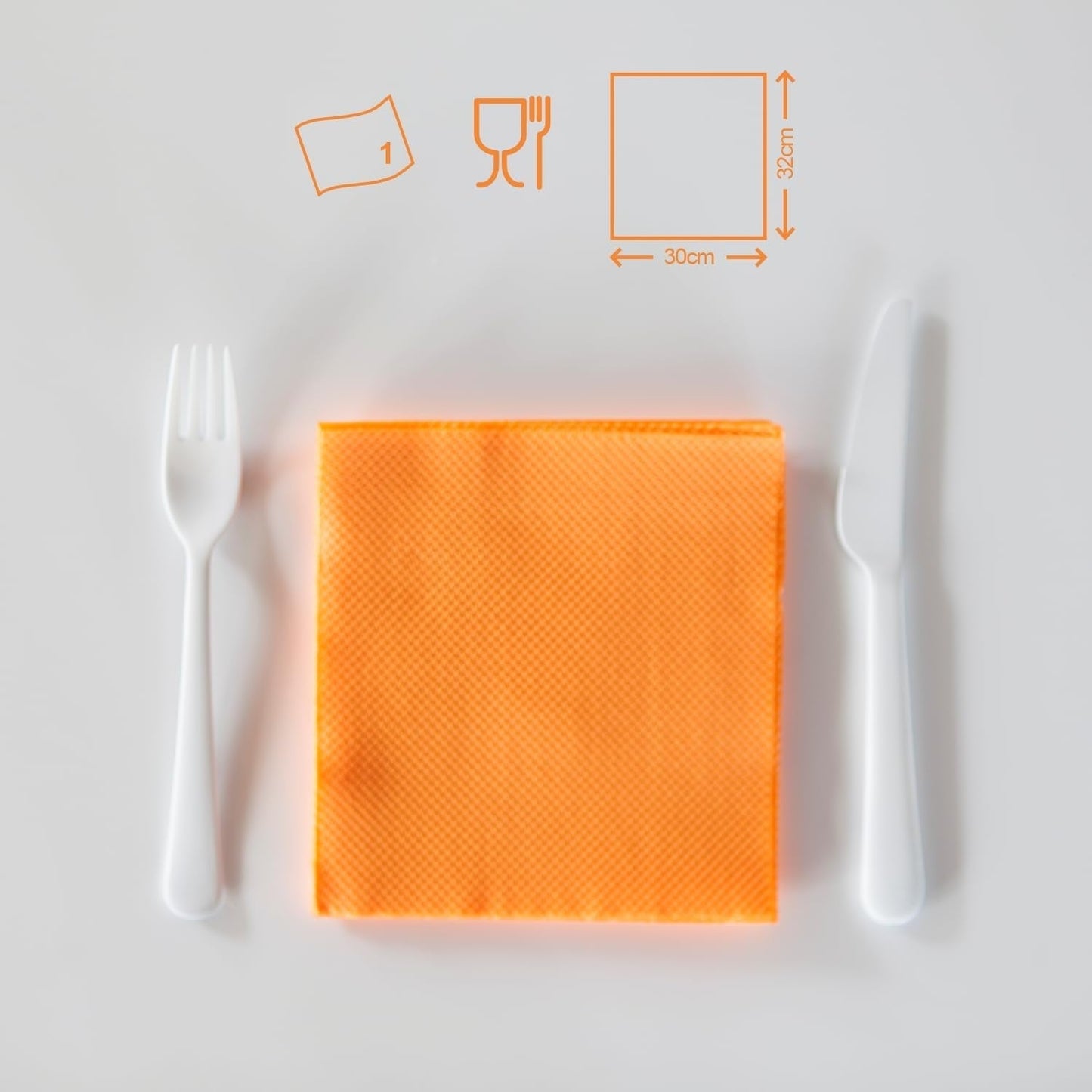 Serwetki papierowe Renova, Red Label Orange - 70 serwetek