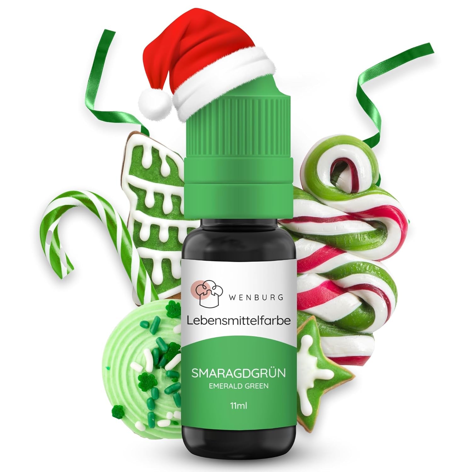 Barwnik spożywczy Wenburg, brokat, 11 ml, skoncentrowany, wyprodukowany w UE, w płynie. Do barwienia ciast, napojów, aromatów, śluzu - Złoty brokatowy barwnik spożywczy - Złoty barwnik do ciast - Złoty brokat