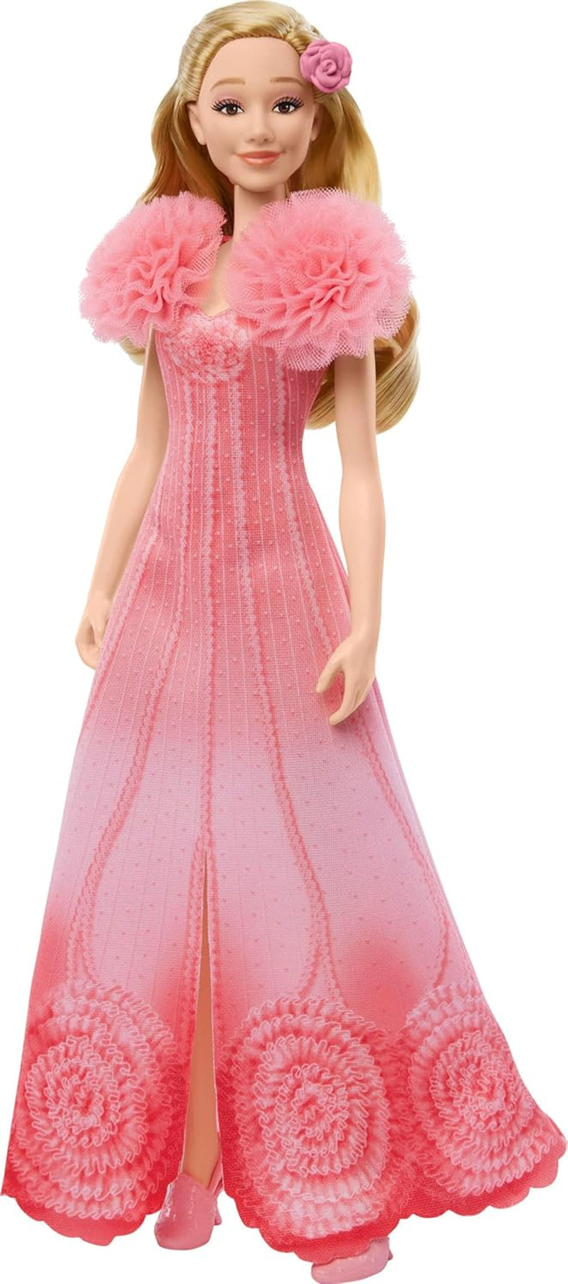 Mattel Singing Glinda Fashion Doll od Wicked i akcesoria, meble i wygląd inspirowany filmem oraz zdejmowany strój, śpiewa „Hotly Loved”, JLG49, Pink Naty Shop Dolls